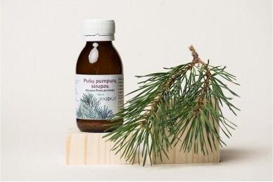 Pušų pumpurų sirupas (Sirupus Pinus gemmae)